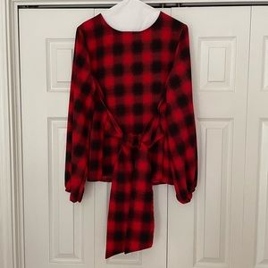 Plaid Blouse
